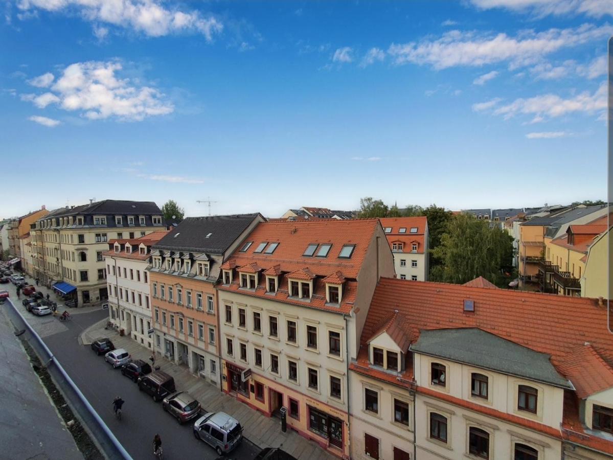 Neustadt-Aussicht - Grosse Wohnung Mit Balkon Drezda Kültér fotó